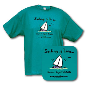 T-shirts by artist Tom Payne - Sailing Is Life ($20.00)