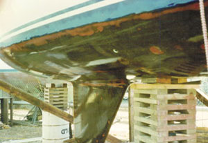 Hull sealed with epoxy