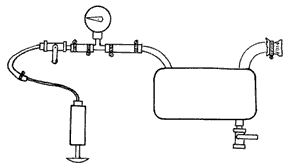 Tnak pressure test apparatus