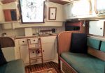 Pearson 35 Galley area and AC and DC electrical panels - Companionway and very tidy interior