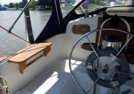 Pearson 35 helm and custom seat - Helm shows autopilot (installed 2016)