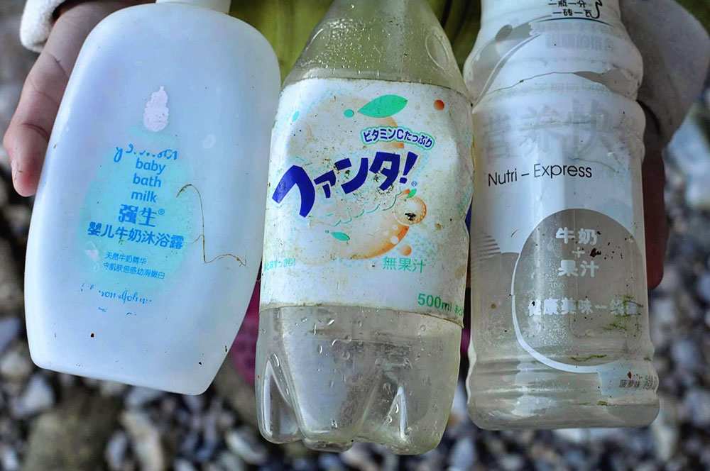 Japanese products washed up on the shores of Alaska two years after the tsunami
