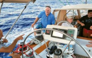 John Kretschmer and crew underway while offshore