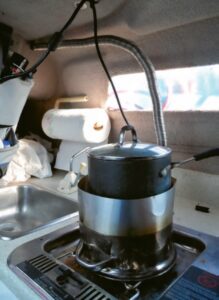 Updated stovetop heater