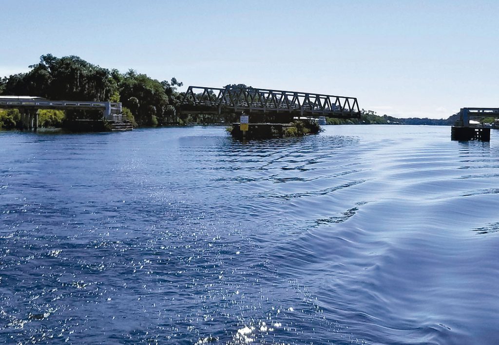 Fort Denaud swing bridge