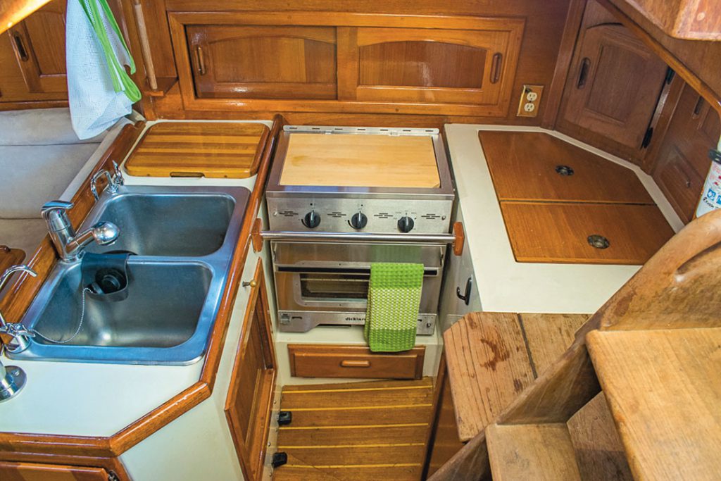 Pacific Seacraft 37 galley