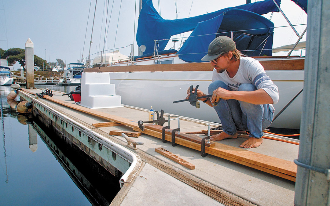 sailboat toe rail replacement
