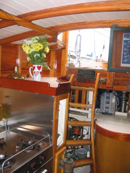...galley, looking aft