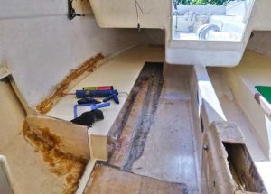 boat restoration interior