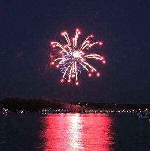 Fourth of July festivities and reworkswere the reward after a successful
Chesapeake Bay cruise.