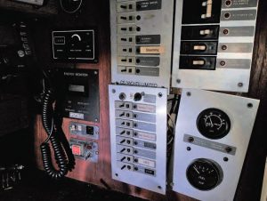 Plan B’s original electrical panels showing their age.