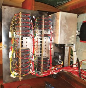 after completion, a back view of the panel shows tidy wiring and easy access.
