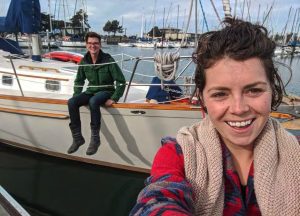 Ashley and Scott spend Christmas 2017 aboardAzimuth in Berkeley, California.