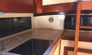 After a huge galley upgrade, Calypsohas more functional storage and pantry
space.