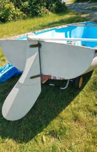 Chi's rudder has been checked outand repainted.