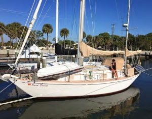 Kenneth Stuber says he feels lucky even to have liability-only insurance for his 1980 Bristol 32, Sand Dollar, in Florida.