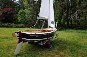 sailboat on trailer