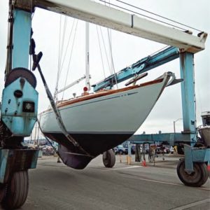 boat dry-docked