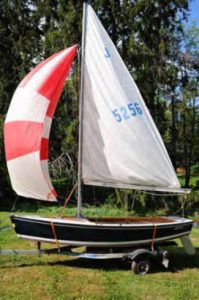 sailboat on trailer