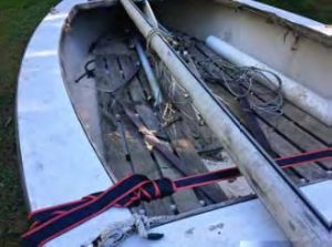 sailboat in disrepair