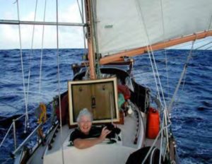 woman on sailboat