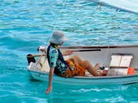 boy boating
