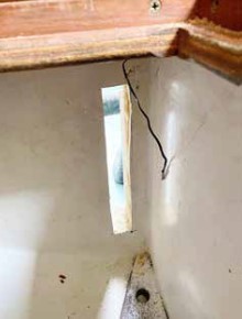 hole in boat