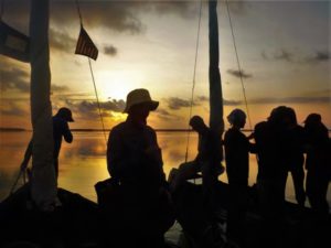 sunrise from sailboats