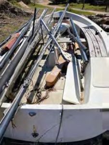 sailboat in disrepair