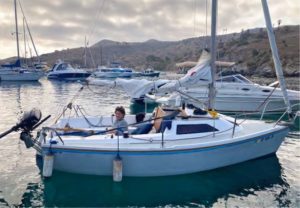 man on sailboat