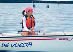 woman on boat