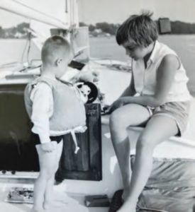 children on a sailboat