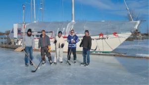 men on ice