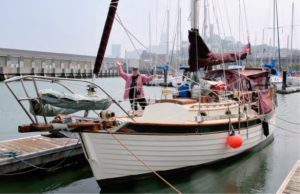 woman on sailboat
