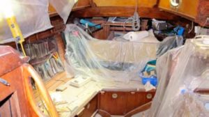 protective sheeting over items