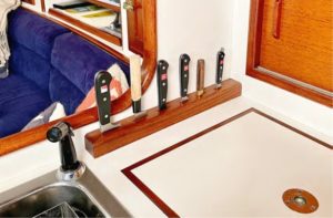 knife storage on boat