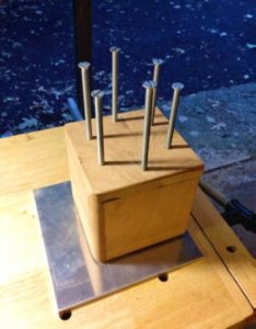 wood pedestal