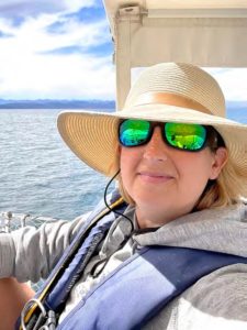 person in sunhat and sunglasses