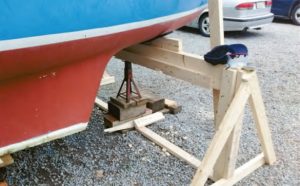 boat on support