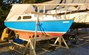 boat on supports