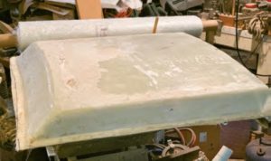 rough fiberglass spray hood