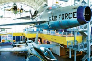 old air force plane in museum