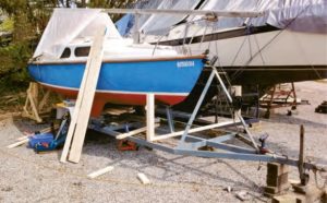 boat on trailer