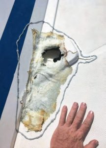 damage caused by dismasting