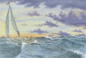 Illustration of sailboat