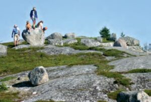 people climbing on boulders