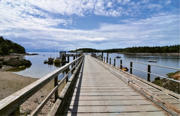 The wharf at False Bay