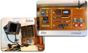 electrical panel before and after