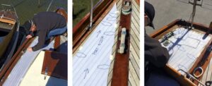 patterning on boat deck