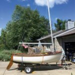 sailboat on trailer